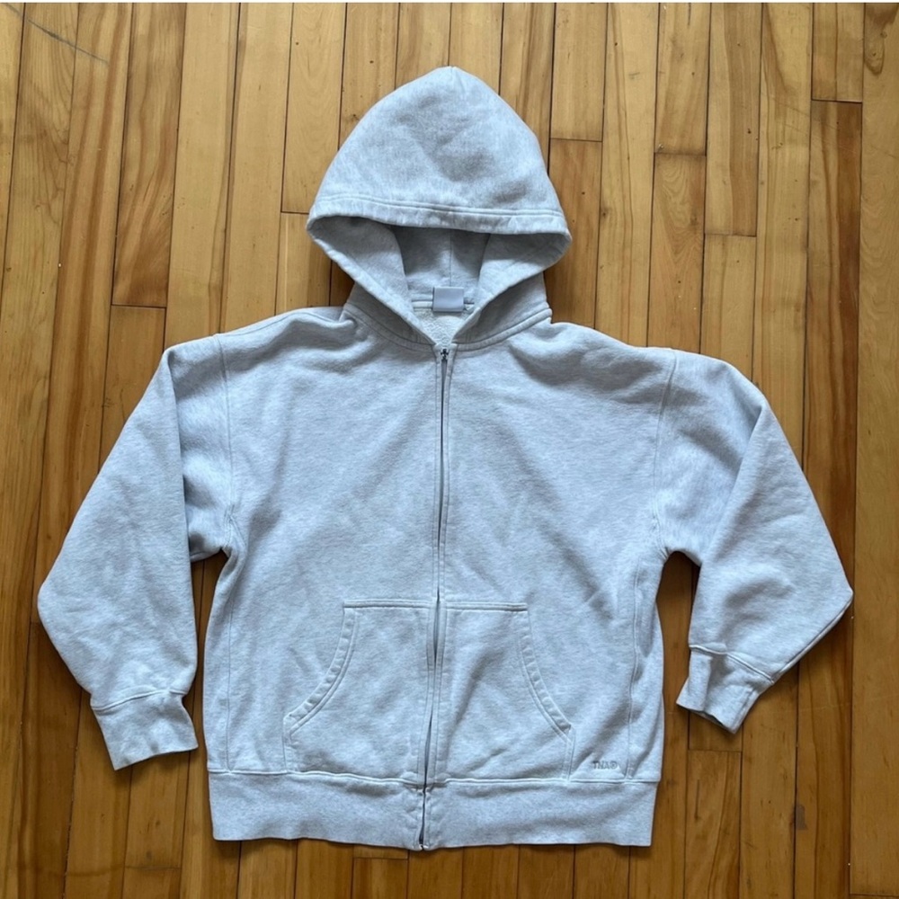 TNA Cozy Fleece Boyfriend Fit Zip-Up Hoodie
